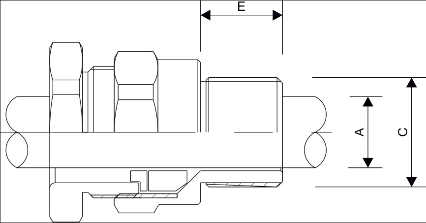 Single Compression Cable Gland (Metric Thread)