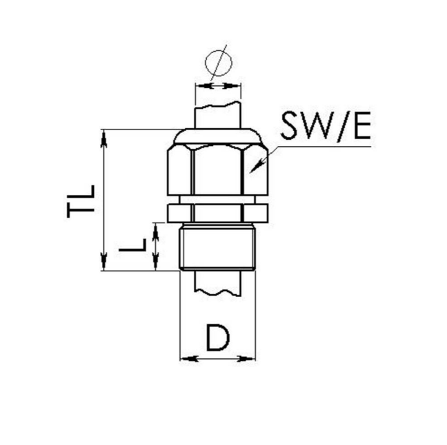  Standard Polyamide Cable Glands (Long Thread)