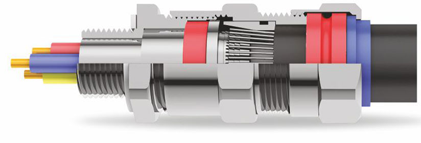 E1WB Barrier Cable Gland Stainless Steel (SS316L)  NPT Thread
